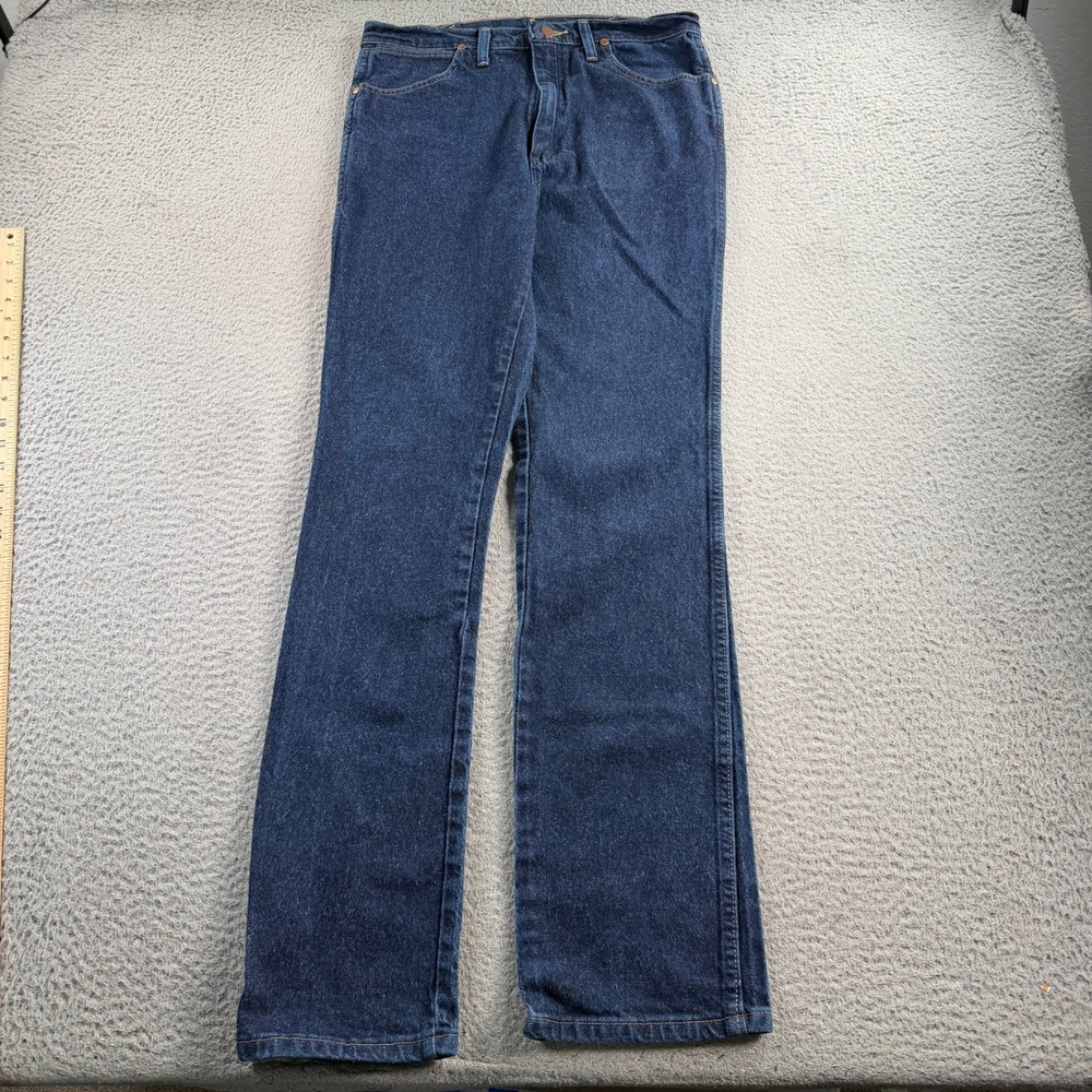 Wrangler Jeans 937STR Mens 33x36 Blue Slim Fit Cowboy Cut Western Stretch